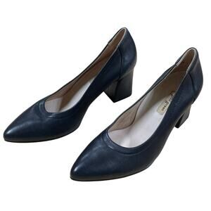 Paul Green Kami Pointed Toe Pump Navy Blue Women's Sz 3.5 (US 6) New Without Box